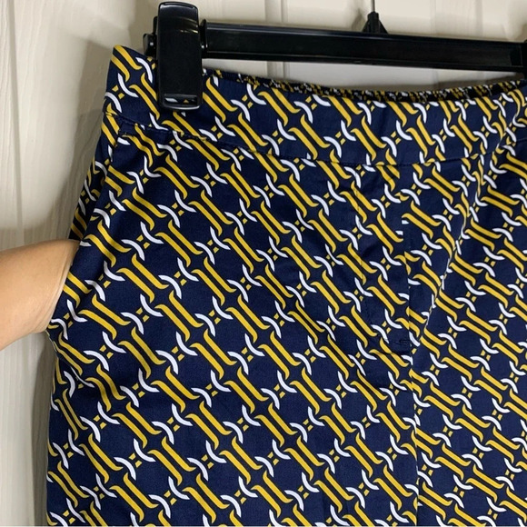 Boden Danby Pull-on chain print ankle stretch pants size 4P - Picture 8 of 15